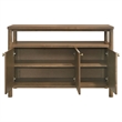 Pemberly Row 52-Inch 3-Door Dining Cabinet Sideboard Buffet in Walnut