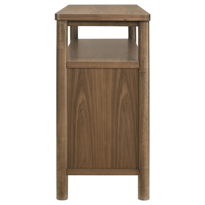 Pemberly Row 52-Inch 3-Door Dining Cabinet Sideboard Buffet in Walnut