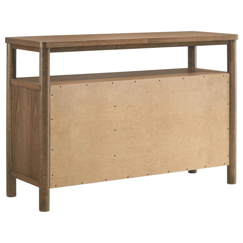 Pemberly Row 52-Inch 3-Door Dining Cabinet Sideboard Buffet in Walnut
