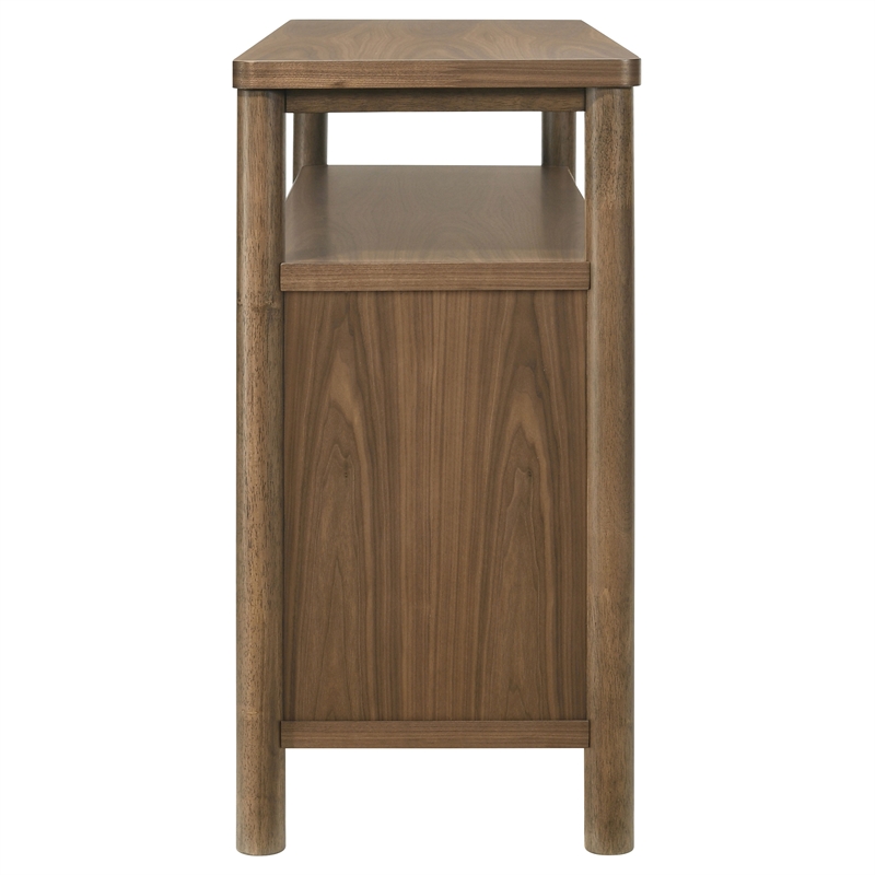 Pemberly Row 52-Inch 3-Door Dining Cabinet Sideboard Buffet in Walnut