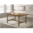 Pemberly Row 71-Inch Rectangular Wood Trestle Dining Table in Walnut
