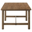 Pemberly Row 71-Inch Rectangular Wood Trestle Dining Table in Walnut