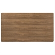 Pemberly Row 71-Inch Rectangular Wood Trestle Dining Table in Walnut