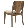 Pemberly Row 7-Piece Rectangular Dining Table Set in Walnut and Beige