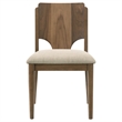 Pemberly Row 5-Piece Rectangular Dining Table Set in Walnut and Beige