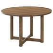 Pemberly Row 5-Piece 46-Inch Round Wood Dining Table Set in Walnut