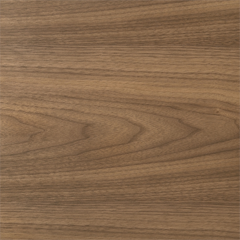 Pemberly Row 46-Inch Round Wood Dining Table with X-Cross Base in Walnut