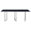 Pemberly Row 79-Inch Rectangular Sintered Stone Dining Table in Grey