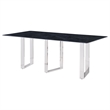 Pemberly Row 79-Inch Rectangular Sintered Stone Dining Table in Grey