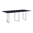 Pemberly Row 79-Inch Rectangular Sintered Stone Dining Table in Grey