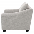 Pemberly Row Boucle Upholstered Accent Armchair in Light Grey