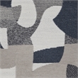 Pemberly Row Oval Upholstered Storage Ottoman in Indigo Blue