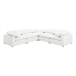 Pemberly Row 5-piece Boucle Upholstered Modular Sectional in Ivory