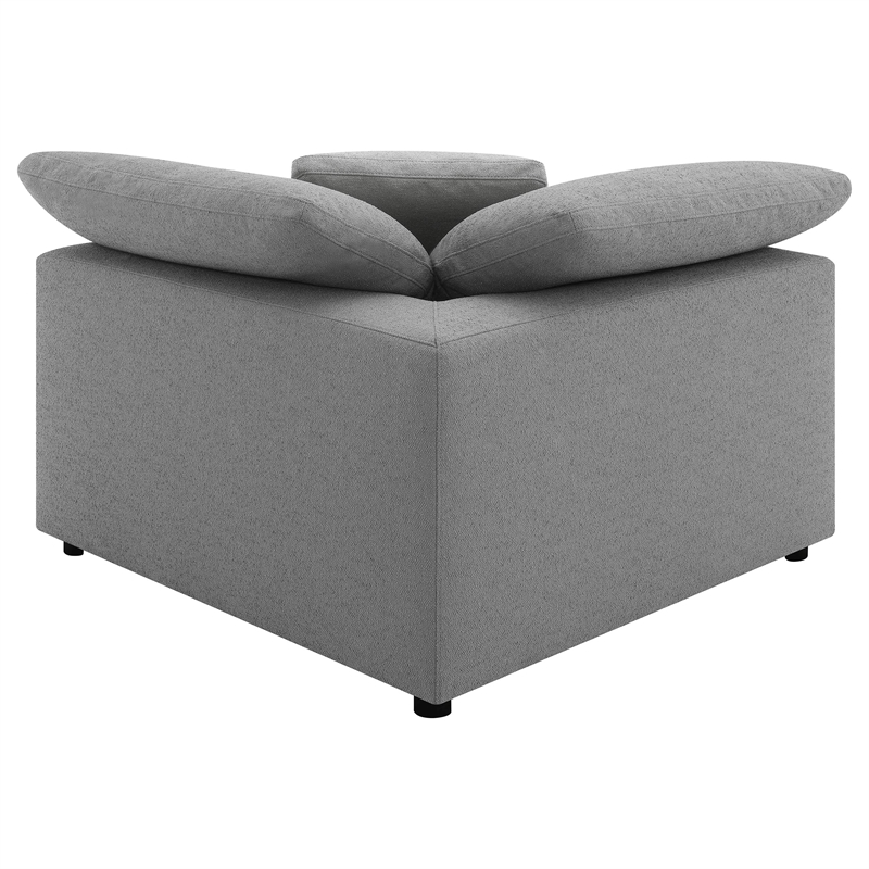 Pemberly Row 5-piece Boucle Upholstered Modular Sectional in Grey