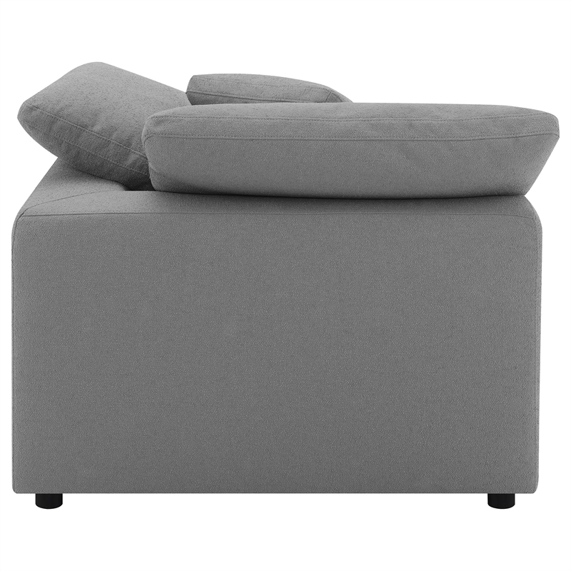 Pemberly Row 5-piece Boucle Upholstered Modular Sectional in Grey