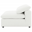 Pemberly Row Boucle Upholstered Modular Armless Chair in Ivory