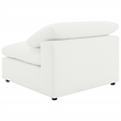 Pemberly Row Boucle Upholstered Modular Armless Chair in Ivory