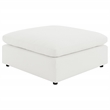 Pemberly Row Boucle Upholstered Modular Sectional Ottoman in Ivory