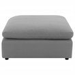 Pemberly Row Boucle Upholstered Modular Sectional Ottoman in Grey
