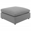Pemberly Row Boucle Upholstered Modular Sectional Ottoman in Grey