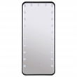 Pemberly Row 32 x 71 Inch LED Standing Mirror with Speakers in Black