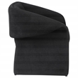 Pemberly Row Fabric Upholstered Sloped Arm Accent Chair in Black
