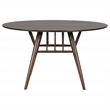 Pemberly Row Round 53-inch Wood Dining Table for 4 in Dark Walnut