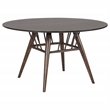 Pemberly Row Round 53-inch Wood Dining Table for 4 in Dark Walnut