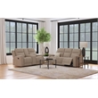 Pemberly Row 2-Piece Upholstered Reclining Sofa and Loveseat Set in Taupe