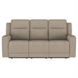 Pemberly Row 2-Piece Upholstered Reclining Sofa and Loveseat Set in Taupe
