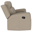 Pemberly Row 2-Piece Upholstered Reclining Sofa and Loveseat Set in Taupe