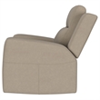 Pemberly Row Upholstered Manual Rocker Recliner Chair in Taupe