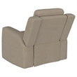 Pemberly Row Upholstered Manual Rocker Recliner Chair in Taupe