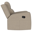 Pemberly Row Upholstered Manual Rocker Recliner Chair in Taupe