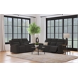 Pemberly Row 2-Piece Reclining Sofa and Loveseat Set in Charcoal