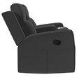 Pemberly Row 3-Piece Reclining Sofa with Loveseat and Recliner in Charcoal