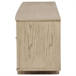 Pemberly Row 79-inch Wood TV Stand for TVs up to 85 inches in Beige Oak