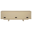 Pemberly Row 79-inch Wood TV Stand for TVs up to 85 inches in Beige Oak
