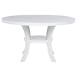 Pemberly Row 5-Piece 54-inch Round Wood Dining Set in Pearl White