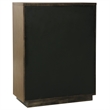 Pemberly Row 5-Drawer Fluted Wood Chest of Drawers in Ash Brown