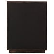 Pemberly Row 5-Drawer Fluted Wood Chest of Drawers in Ash Brown