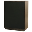 Pemberly Row 5-Drawer Fluted Wood Chest of Drawers in Ash Brown