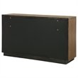 Pemberly Row 6-Drawer Fluted Wood Dresser Cabinet in Ash Brown