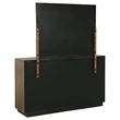 Pemberly Row 6-Drawer Fluted Dresser and Mirror in Ash Brown