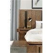 Pemberly Row 2-Piece Wall Panel with Nightstand Set in Ash Brown