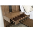 Pemberly Row 2-Piece Wall Panel with Nightstand Set in Ash Brown