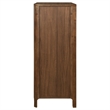 Pemberly Row 5-Drawer Cedar-Lined Wood Chest of Drawers in Walnut