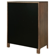 Pemberly Row 5-Drawer Cedar-Lined Wood Chest of Drawers in Walnut