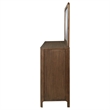 Pemberly Row 8-Drawer Cedar-Lined Dresser and Mirror in Walnut