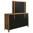 Pemberly Row 8-Drawer Cedar-Lined Dresser and Mirror in Walnut